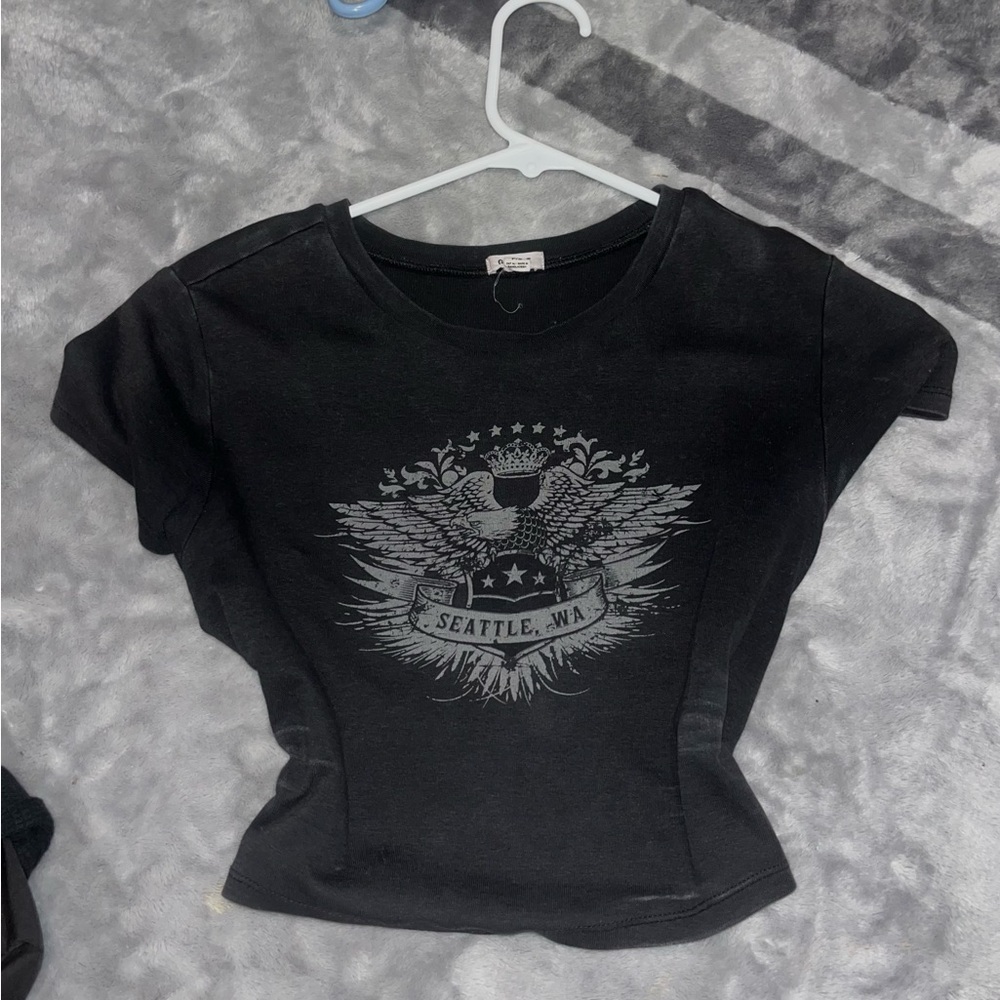 Garage Black Graphic baby tee